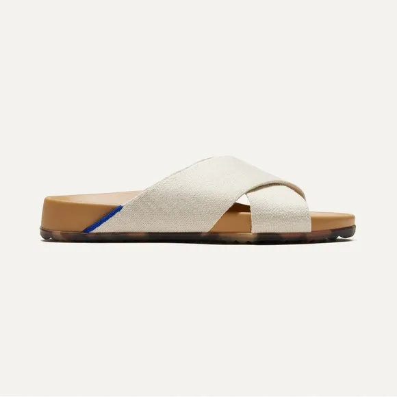 Rothy's The Weekend Slide Sandals Women’s Sz 9.5 Hemp Vacation Resort Beach Pool