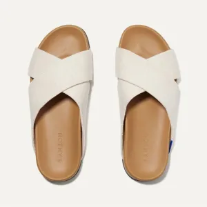 Rothy's The Weekend Slide Sandals Women’s Sz 9.5 Hemp Vacation Resort Beach Pool