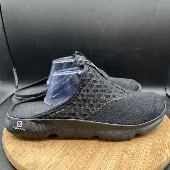 Salomon Reelax Slide 5.0 Men's Size 13 Sandals Black 412782 Comfort Lifestyle