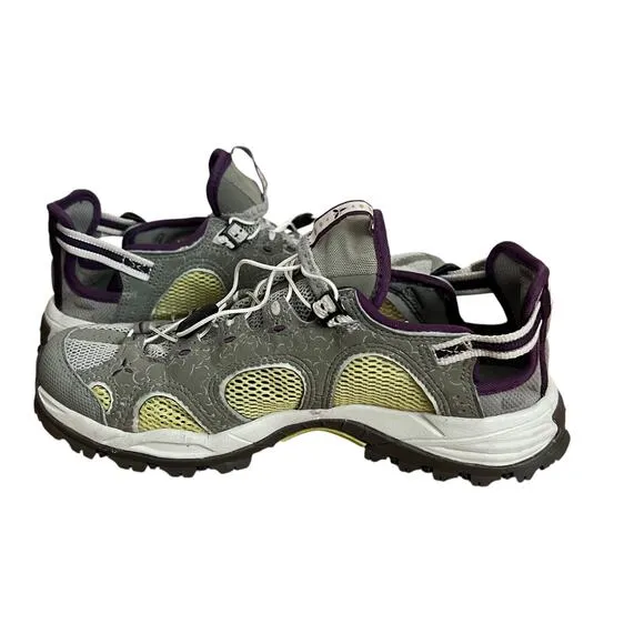 Salomon Techamphibian 3 Water Shoes In Dark Titanium Light Pistachio Size 6