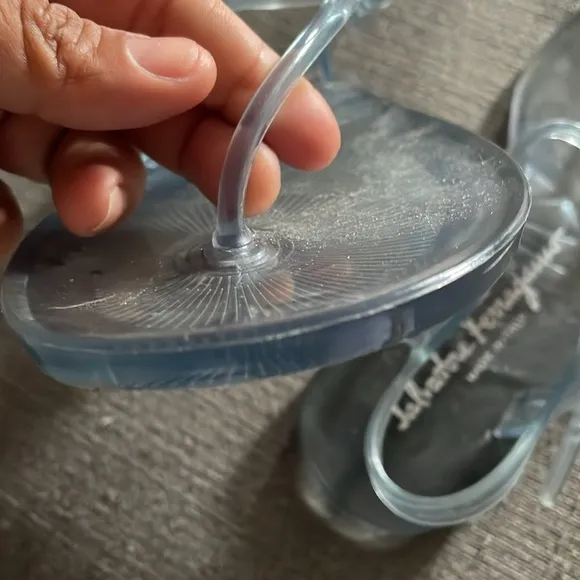 Salvatore Ferragamo Blue Jelly sandals
