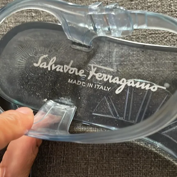 Salvatore Ferragamo Blue Jelly sandals