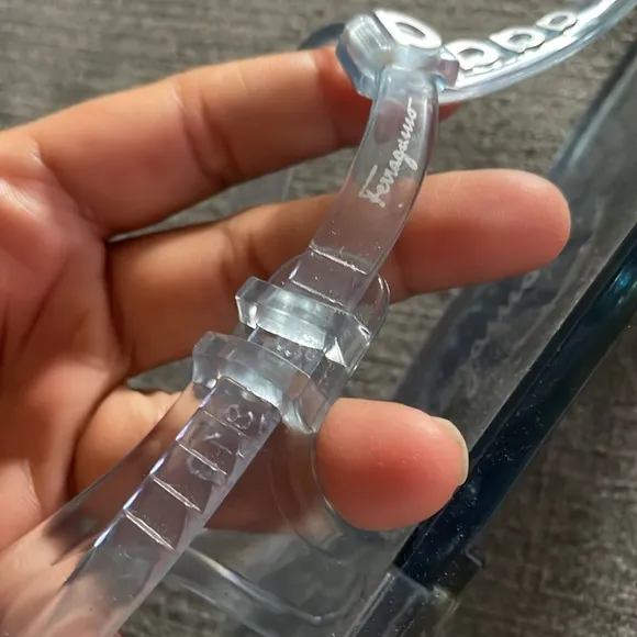 Salvatore Ferragamo Blue Jelly sandals