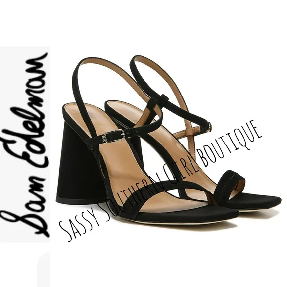 🆕⭐Sam Edelman black round heel sandal