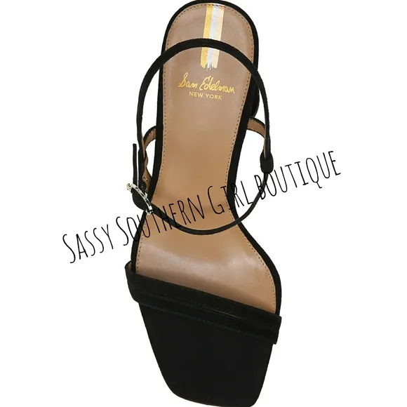 🆕⭐Sam Edelman black round heel sandal
