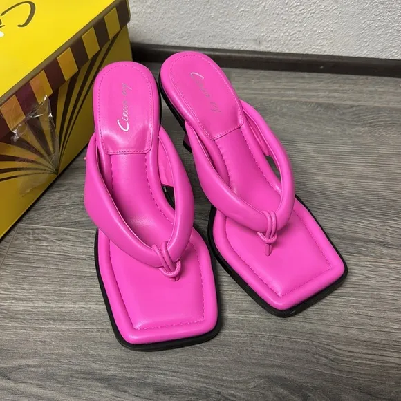 Sam Edelman Circus Womens Skeet Flip Flop Thong Sandals Pink