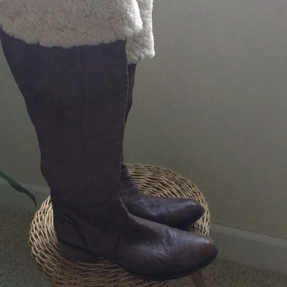 Sam Edelman Kara real shearling leather tall boots