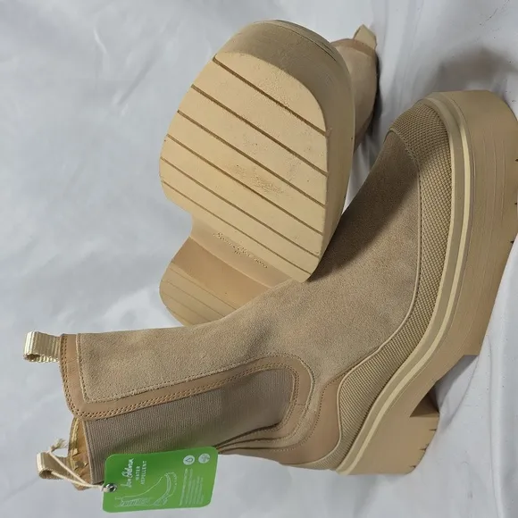 Sam Edelman Lulia water Repellent Suede  Lugged Distressed Boots Womens 10 Nwob