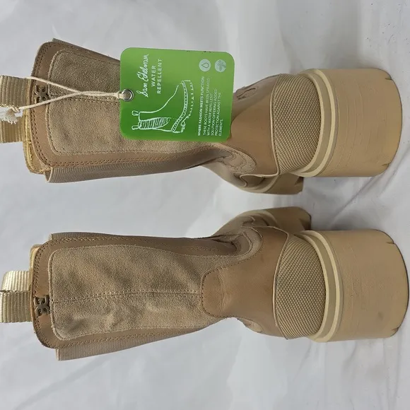 Sam Edelman Lulia water Repellent Suede  Lugged Distressed Boots Womens 10 Nwob