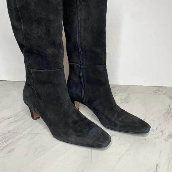 Sam Edelman Molly Black Suede Tall Boot 7M