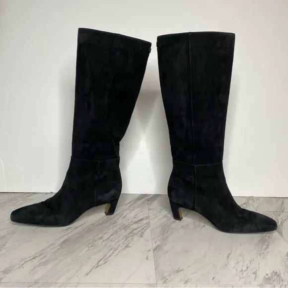 Sam Edelman Molly Black Suede Tall Boot 7M