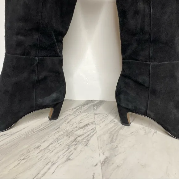 Sam Edelman Molly Black Suede Tall Boot 7M