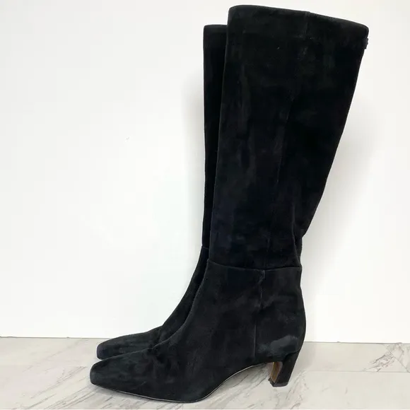 Sam Edelman Molly Black Suede Tall Boot 7M