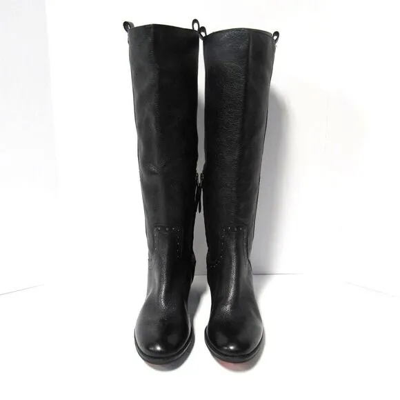 Sam Edelman Prina Leather Tall Boots in Black