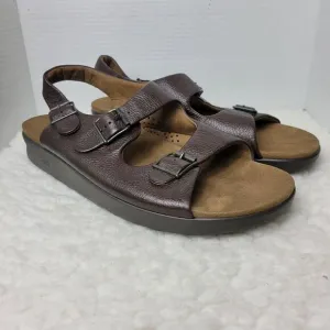 SAS Tripad Comfort Men's Size 15  Relaxed Amber Brown Leather Sandals Adjustable