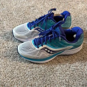 Saucony Blue and White Running Shoes