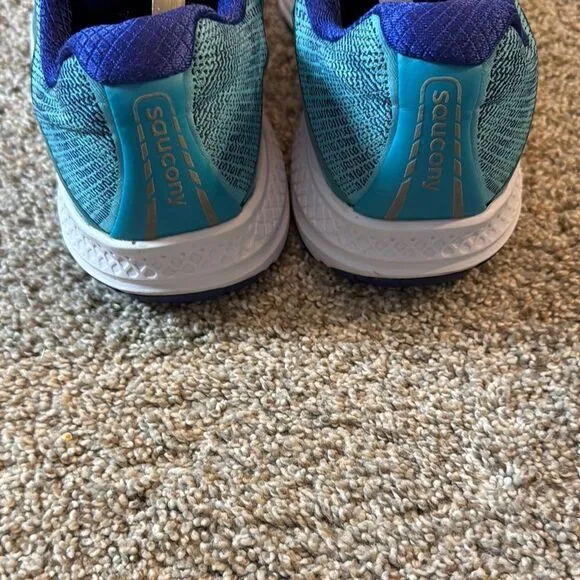 Saucony Blue and White Running Shoes