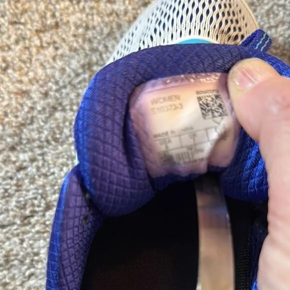 Saucony Blue and White Running Shoes