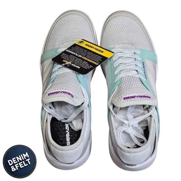 Sea-Doo Unisex Mint Green/White/Purple Water Shoes/Sneakers | NEW/NIB!!🌊🚤🌊