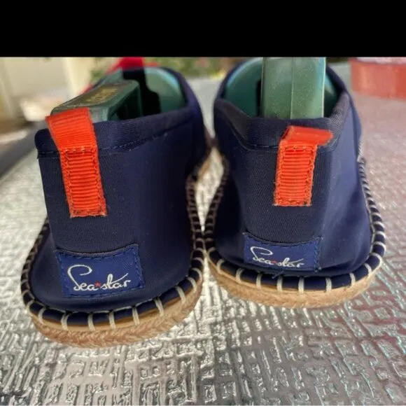 SEA STAR Beachwear Men's Shoes Size 9 Mariner Slip-On Navy Blue