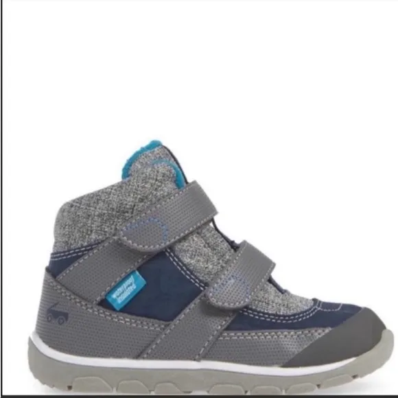 See Kai Run Atlas II Waterproof Insulated Snow Boots Shoes Boys Navy Baby Sz NTW