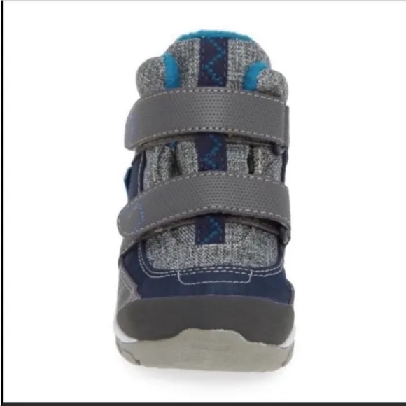See Kai Run Atlas II Waterproof Insulated Snow Boots Shoes Boys Navy Baby Sz NWT