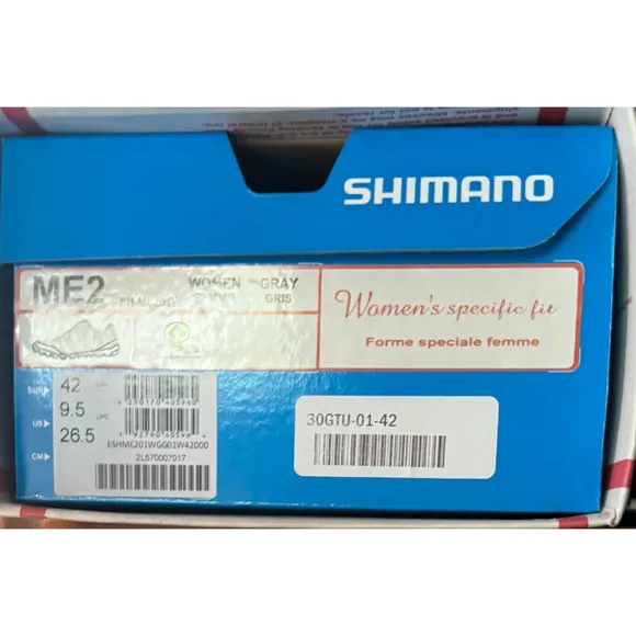 Shimano Gray Cycling Shoes Size 9.5 US Mountain Shoes ME2 New in Box
