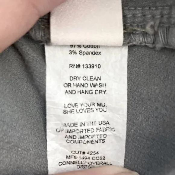 SHOW ME YOUR MUMU Connelly Overall Dress Gray Corduroy Jumper