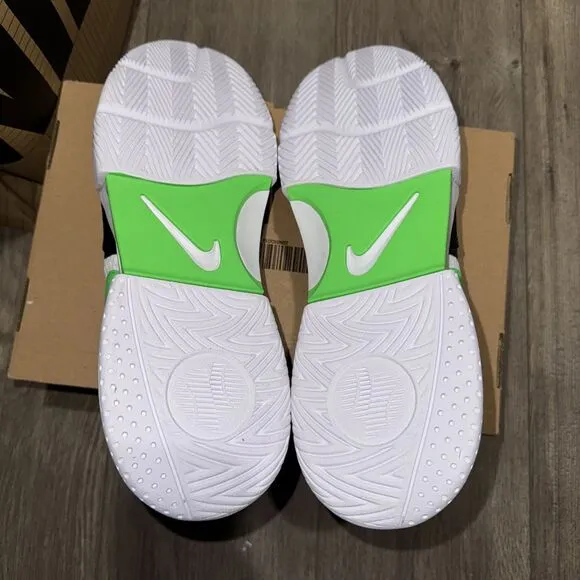 Size 12 Nike Men Court Lite 4 Tennis Shoes White / Poison Green - Black NEW
