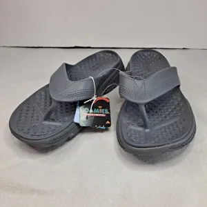 Skechers Foamies Island Cove Sandals Mens 10 Thong Slip-on Gray Grey #243102