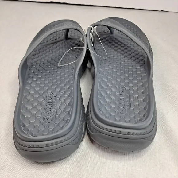 Skechers Foamies Island Cove Sandals Mens 10 Thong Slip-on Gray Grey #243102