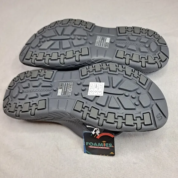 Skechers Foamies Island Cove Sandals Mens 10 Thong Slip-on Gray Grey #243102