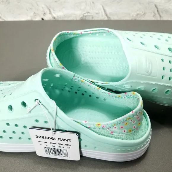 Skechers Girls Green Cali Gear Sandcastle Dream Girl's Water Shoes Sz 5