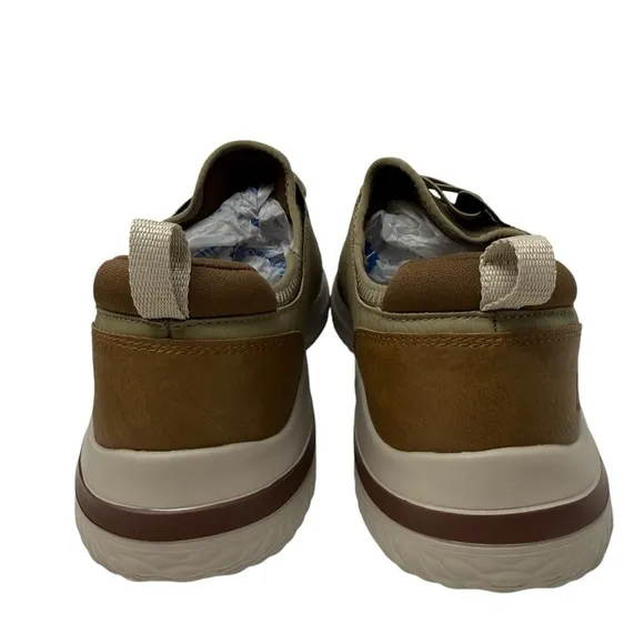Skechers Men’s Size 13 DELSON No Tie slip on Taupe comfort Sneakers New