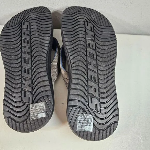 Skechers Proven SD Radnor Relaxed Fit Flip Flop Sandals Men Size‎ 9 Brown 204576