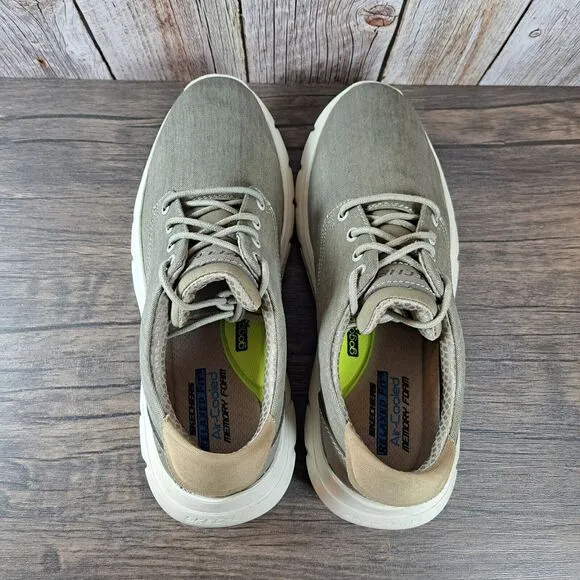 Skechers Relaxed Fit Salto Tanom Lightweight 65988 Shoes Men's Sz 11 Khaki