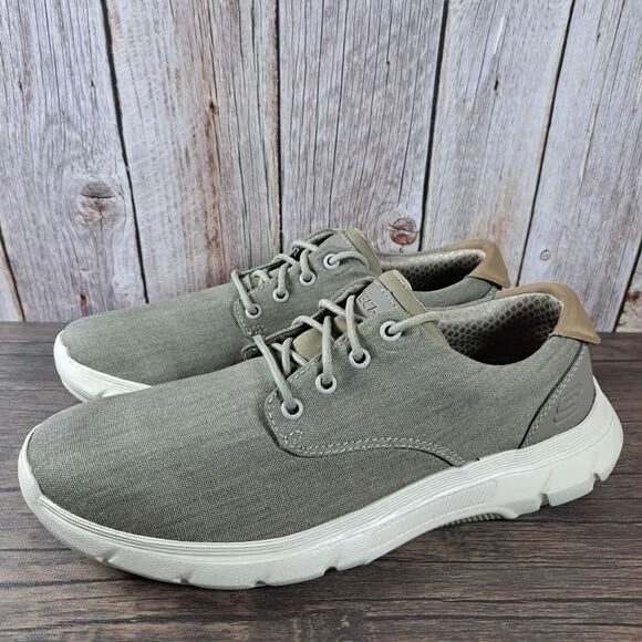 Skechers Relaxed Fit Salto Tanom Lightweight 65988 Shoes Men's Sz 11 Khaki
