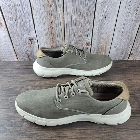 Skechers Relaxed Fit Salto Tanom Lightweight 65988 Shoes Men's Sz 11 Khaki
