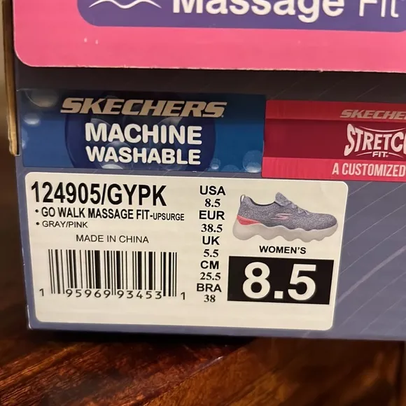 Sketchers Massage Fit Tennis Shoes, GO Walk, Size 8.5