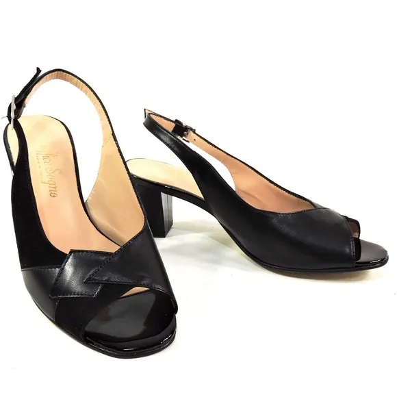 SOFFICE SOGNO 🇮🇹 WOMEN'S BLACK SOFT SUEDE COMFORT SUMMER SANDALS
