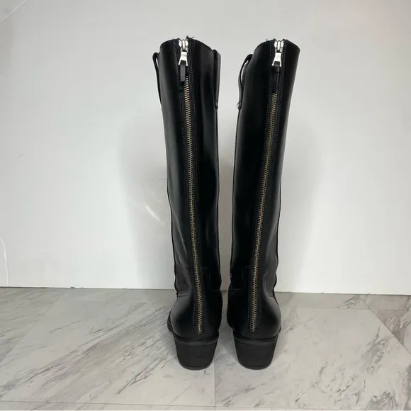 Sofft Astoria Black Leather Tall Boot 8M