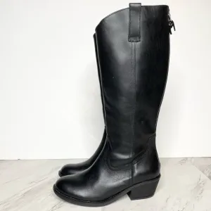 Sofft Astoria Black Leather Tall Boot 8M