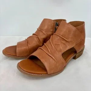 Sofft Naoma Slingback Sandals Luggage Brown Leather Size 9, Vacation Comfort