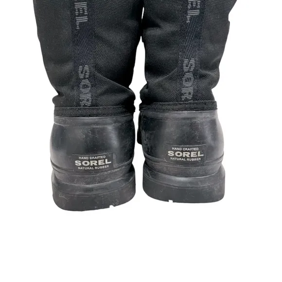 Sorel Bear II Insulated Black Rain Snow Boots Shoes 1022-010 Men’s Size 7