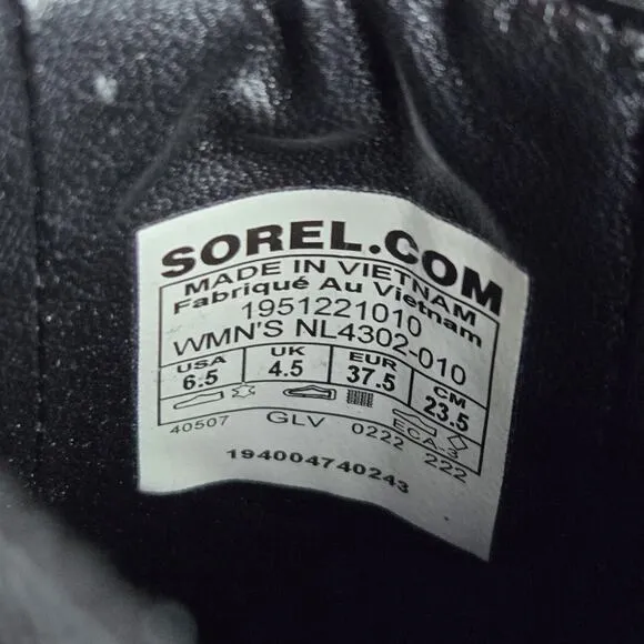 Sorel Brex Chelsea Heeled Womens Size 6.5 Waterproof Pull On Boots Black