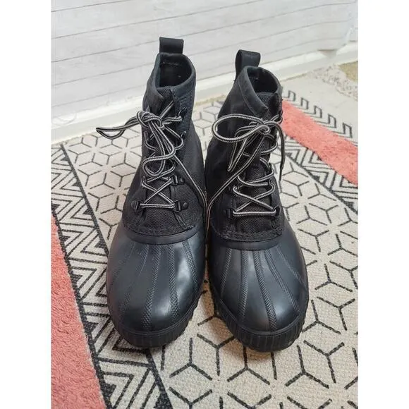 Sorel Cheyanne II Short Waterproof Duck Boots in Black, sz 11