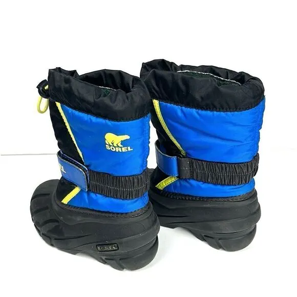 Sorel Children's Flurry Snow Winter Boots Blue Black NC1965-014 US 10 (15 cm)