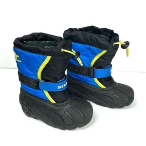 Sorel Children's Flurry Snow Winter Boots Blue Black NC1965-014 US 10 (15 cm)