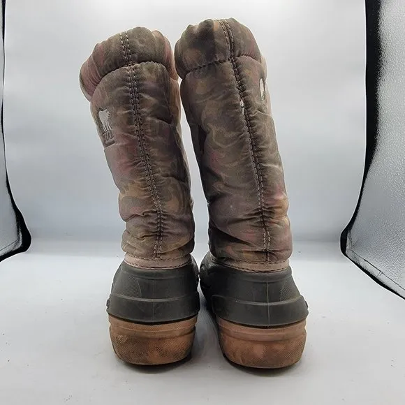 Sorel Cub Winter Boots Girls Size 13 Pink Inner Lined Waterproof NY1799-636