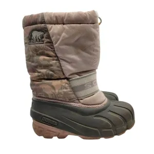 Sorel Cub Winter Boots Girls Size 13 Pink Inner Lined Waterproof NY1799-636